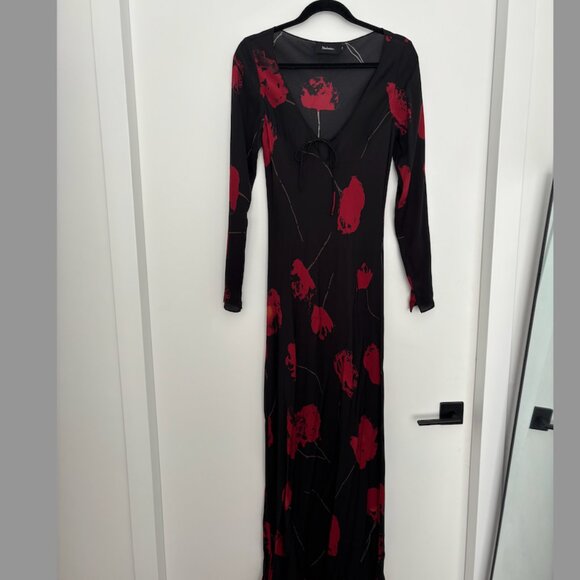 Réalisation Par The Selma Silk Dress in Euphoria Noir - Picture 2 of 4